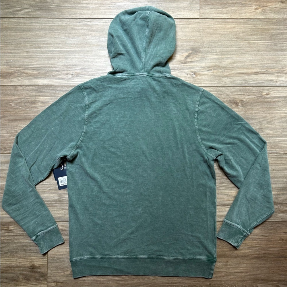 Lucky Brand | Weekend Slub Jersey Hoodie in Washed out Green (Small) - Picture 6 of 13